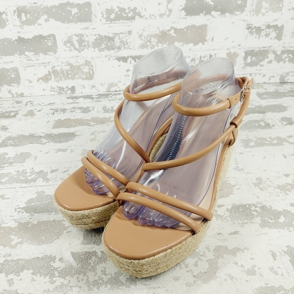 New Bp Cohan Espandrille Platform Wedge Sandal In Tan Mocha M279 - Picture 2 of 12